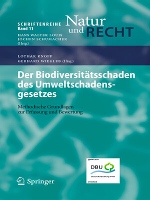 cover image of Der Biodiversitätsschaden des Umweltschadensgesetzes